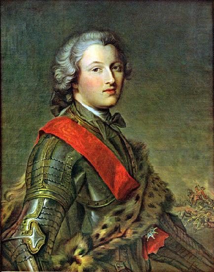 Portrait of Pierre Victor Besenval de Bronstatt commander of the Swiss Guards in France., Jjean-Marc nattier